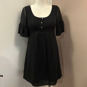 Guess Silk Black Scoop Neck Mini Dress size S- M- like new